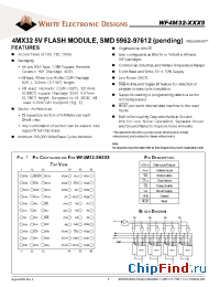 Datasheet WF4M32S-100 производства WEDC