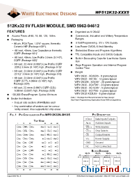 Datasheet WF512K32-XG1UX5 производства WEDC
