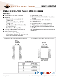 Datasheet WMF512K8-120 производства WEDC