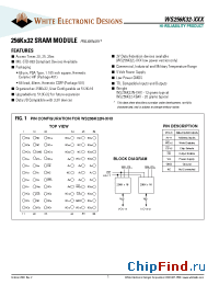 Datasheet WS256K32-20G4C производства WEDC