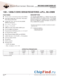 Datasheet WV3HG128M72EER534D7MG производства WEDC