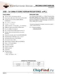 Datasheet WV3HG2128M72AER534D6SG производства WEDC