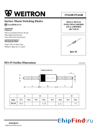 Datasheet 1N4148 производства Weitron