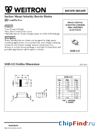 Datasheet B0540W manufacturer Weitron