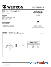 Datasheet MCL4148 производства Weitron