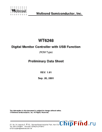 Datasheet WT6248-K42 производства Weltrend