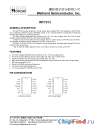 Datasheet WT7513-N141WT производства Weltrend