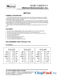 Datasheet WT7515-142WT производства Weltrend