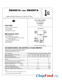Datasheet SM4007A производства Westcode