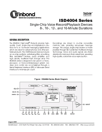 Datasheet ISD4004-12MS производства Winbond