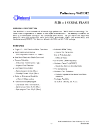 Datasheet W45B512 производства Winbond