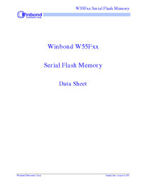 Datasheet W55F производства Winbond