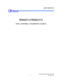 Datasheet W682310S производства Winbond