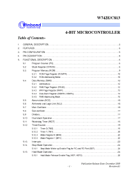 Datasheet W742C813 производства Winbond