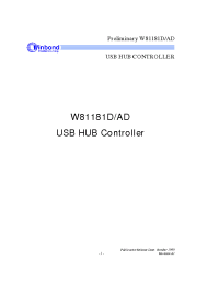 Datasheet W81181D/AD производства Winbond