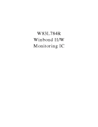 Datasheet W83L784 производства Winbond