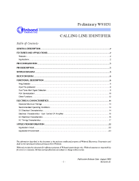 Datasheet W91031 производства Winbond