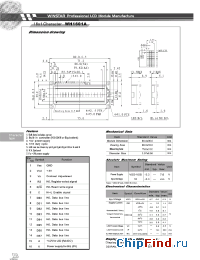 Datasheet WH1601A производства Winstar