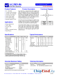 Datasheet AG503-86 manufacturer WJ