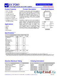 Datasheet ECP203D-PCB2450 manufacturer WJ