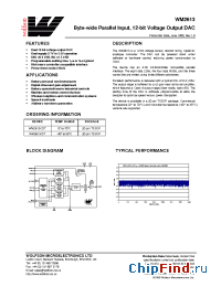 Datasheet WM2613I manufacturer Wolfson