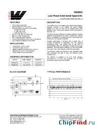Datasheet WM2623 manufacturer Wolfson