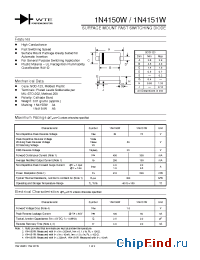 Datasheet 1N4150W-T3 производства WTE