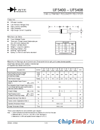 Datasheet UF5408-T3 производства WTE