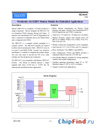 Datasheet XE1414C-ITR производства Xecom