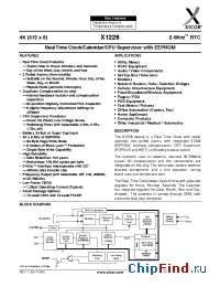 Datasheet X1228-4.5A manufacturer Xicor