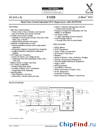 Datasheet X1228S14I-2.7 manufacturer Xicor