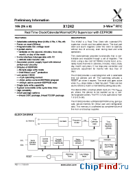 Datasheet X1242 manufacturer Xicor