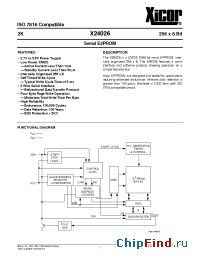 Datasheet X24026X-2.7 manufacturer Xicor