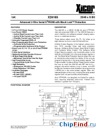 Datasheet X24165S-2.7 manufacturer Xicor
