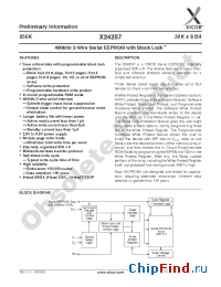 Datasheet X24257S8-2.5 manufacturer Xicor