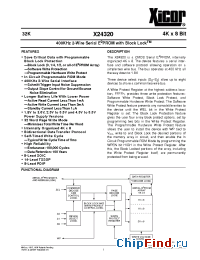 Datasheet X24320V14 manufacturer Xicor
