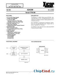 Datasheet X24C00M-3 manufacturer Xicor