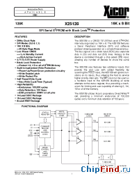 Datasheet X25128PI-2.7 manufacturer Xicor
