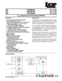 Datasheet X25168S14I-1.8 manufacturer Xicor