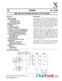 Datasheet X25330-2.5 manufacturer Xicor