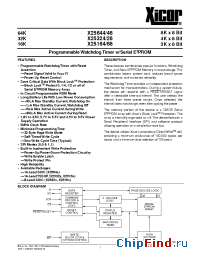 Datasheet X25646S14-2.7 manufacturer Xicor