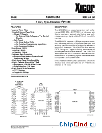 Datasheet X28HC256DM-12 manufacturer Xicor