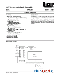 Datasheet X68257JI производства Xicor
