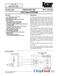 Datasheet X84129P-2.5 производства Xicor