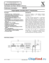 Datasheet X9118TB15I-2.7 производства Xicor