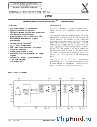Datasheet X9251US24-2.7 производства Xicor