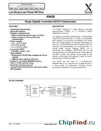 Datasheet X9420WPM-2.7 производства Xicor