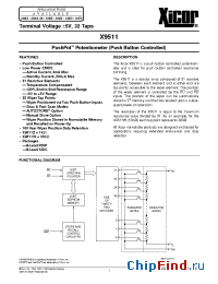 Datasheet X9511WS производства Xicor