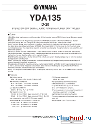 Datasheet YDA135-VZ manufacturer YAMAHA