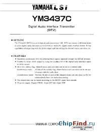 Datasheet YM3437C manufacturer YAMAHA